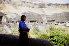 Tibetan Pilgrim at the Ajanta Caves